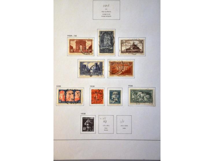 collection 1849-2004 used with many better sets and ex. including Yv. 1-6, 9-33, 35, Bordeaux issue, Airmail Yv. no. 15, post
