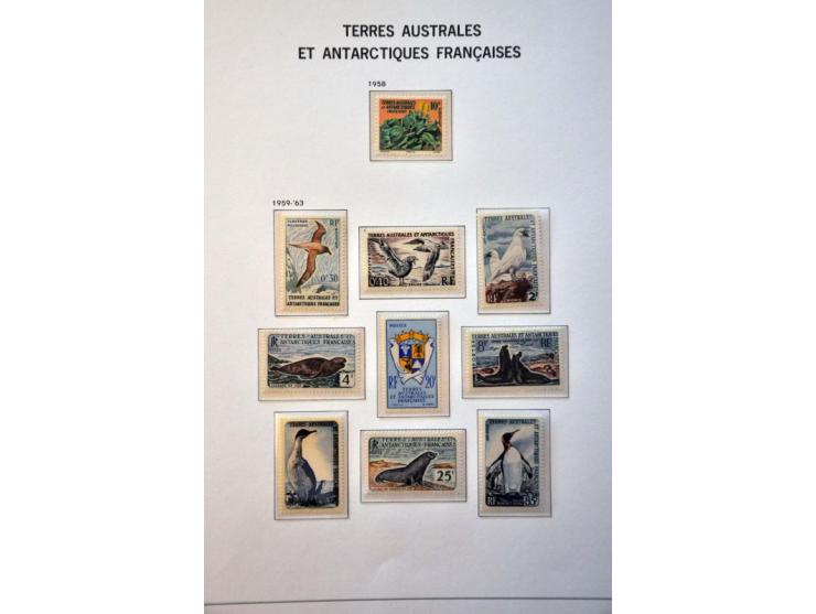 collection 1955-2018 ** virtually complete including all better ex. and sets (Albatros, Airmail etc.) in 2 Davo albums and 2 