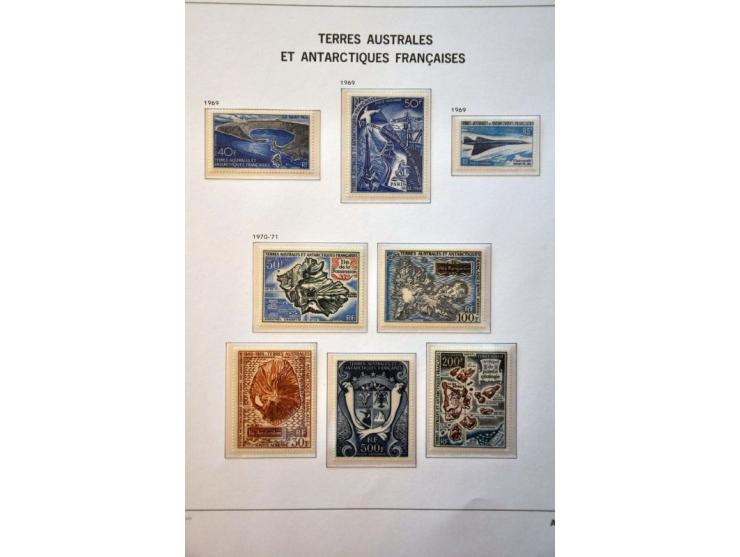 collection 1955-2018 ** virtually complete including all better ex. and sets (Albatros, Airmail etc.) in 2 Davo albums and 2 