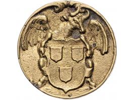 Historiepenningen Amsterdam, 1683, Schilders of St. Lucas-gilde, op naam Dirck Tollenaer, G (glazenmaker) 1728 gegoten messin
