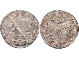Historiepenningen 1661 Utrecht Schutterswijnpenning (12 stuivers). Zilver ZF+