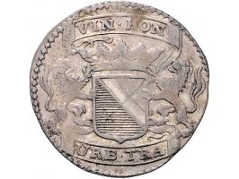Historiepenningen 1661 Utrecht Schutterswijnpenning (12 stuivers). Zilver ZF+