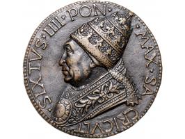 Historiepenningen Papal State, Sixtus IV (1471-84), medal 1481 in bronze, on the expulsion of the Turks from Otranto - Obv: b