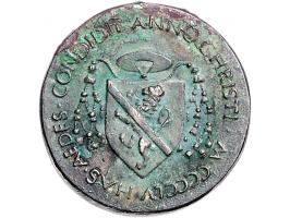 Historiepenningen Paulus II (1464-71), medal 1455 in bronze - Obv: bust left / Rev: coat of arms, 34 mm VF, later cast