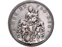 Historiepenningen Papal States, Innocent XII (1691-1700), medal yr. 1 in silver - Obv: bust right, by Hamerani, 30 mm, T.N. X