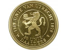 Penning geslagen ter ere van 400 jaar unie van Utrecht - goud - 6,72 gram .900 - UNC-