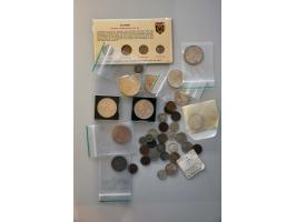 Various Countries including USA various coins in small box
