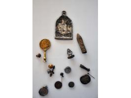 Miscellaneous Handgeschreven medische bul met lakstempels, 15e eeuw, Lakzegel Bohemen Karel I 1346-1378, als Karel IV Keizer 