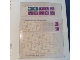 zeer uitgebreide collectie automaatboekjes PB1-PB83 met vele variëteiten w.b. randversnijding nrs. 21a, 36, 42-43, 45-49, ged