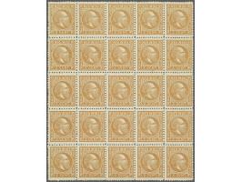 2 cent vaalbruin in veldeel van 25 ex. met daar in 5x gecombineerd tandingpaar 11½ x 12 + 12½ x 12, vrijwel pracht ex. (tandi