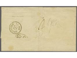 10 cent oranjebruin en 50 cent karmijn op vouwbrief van Weltevreden 11-3-1876 over Marseille naar Amsterdam, vrijwel pracht e