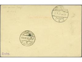 Briefkaart 5 cent per luchtdienst Amsterdam 23.9.20-Bremen-Berlijn, aankomststempel  24.9.20 aangetekend verzonden met 12½ ce