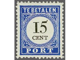 15 cent donkerblauw type III, cat.w. 425