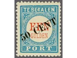 Hulpuitgifte 3 en 50 cent type III met plaatfout E.T, pracht ex., cat.w. 400