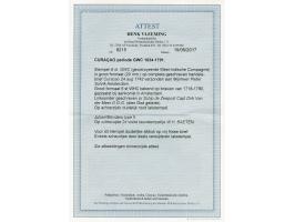 Complete brief van Curaçao 24-8-1742 naar Amsterdam met duidelijke afdruk van het 6-stuiverstempel van de Geoctroyeerde West-