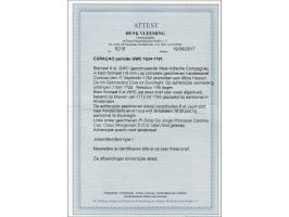Complete handelsbrief van Curaçao 11-9-1754 via Texel en Amsterdam naar Dordrecht met onduidelijke afdruk van het 6-stuiverst