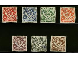 Mercurius 10 cent t/m 1½ gulden met Specimen opdruk in blauw (afkomstig uit het UPU-archief van Zuidwest-Afrika), pracht ex. 