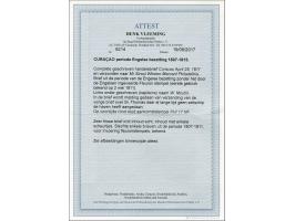 Complete brief van Curaçao 23-4-1811 naar Philadelphia (USA) met rood aankomststempel en geschreven W. Moutein (kapiteinsnaam