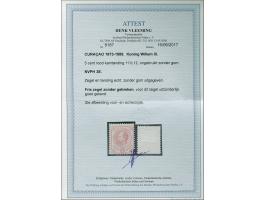 5 cent rood tanding 11½ x 12, pracht ex. met certificaat Vleeming 2017, cat.w. 1500