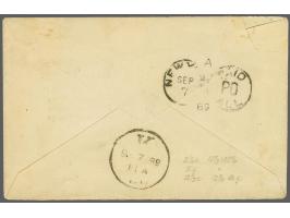 2½ cent groen tanding 13½ x 13¼ grote gaten, 5 cent rood tanding 13½ x 13¼ grote gaten en 12½ cent geel tanding 12½ kleine ga