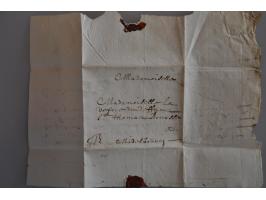 Complete franstalige brief aan de binnenzijde gedateerd 6-9-1672 zonder postale bemerkingen naar Middelburg. Pracht ex. met c