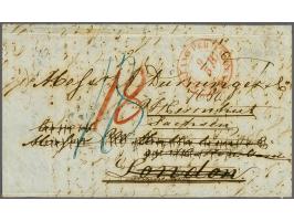Complete frisse brief van Paramaribo 6 april 1852 naar Herrnhut Sachsen, geadresseerd aan forwarding agent Mallalieu & Co. Lo