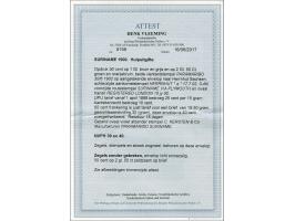 Hulpuitgifte 50 cent op 1 gulden bruin en grijs en 50 cent op 2½ gulden groen en oranjebruin op aangetekende envelop van Para