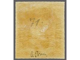 10 cent wijnrood pos. 71, breedrandig pracht ex. gesigneerd Brun. Schitterend van kleur!, cat.w. 400