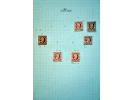 collectie (*)/* op platen gespecialiseerd w.b. nrs. 1 (11x w.b. paar), 2 (9x) en 3 (2x) in redelijke tot goede kwaliteit