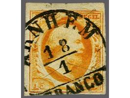Arnhem A (Ey 600) op 15 cent donkeroranje pos. 91, pracht ex. Herkomst: Van Dieten 498 (1992)