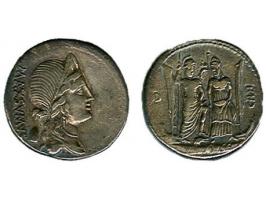Republiek, C. Egnatius cn.n 75 b.C. AR denarius, rev. Maxumus Seaby Egnata 2 vf-ef
