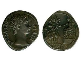Keizerrijk, Augustus 27 b.C. -14 AR denarius Seaby 485 xf