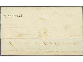 Terborgh B (Ey 400) op 15 cent donkeroranje pos. 25 met velrand op briefvoorzijde met groot deel achterkant van Varsseveld (l