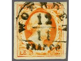 Woerden A (Ey 800) mooi op 15 cent donkeroranje, pracht ex. Herkomst: NPV (1988)