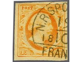 N.R.Spoorweg C (Ey R) deels op 15 cent donkeroranje, pracht ex.