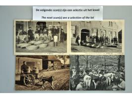ca. 400 ex. meest zeer oude w.b. folklore, gesigneerd o.a. Kirchner en meer leuk motief in boekjes en los in doos