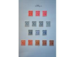 collectie ongebruikt op tandingen en kleuren gespecialiseerd met veel betere ex. w.b. nrs. 43 (3x), 44 (2x), 47 (3x) en 48, s