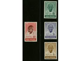 Mahatma Gandhi 1½a. - 10r. a very fine mounted mint set, cat.v. £ 425