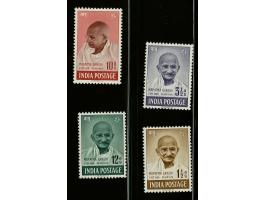 Mahatma Ghandi 1½a. - 10r. a very fine mounted mint set, cat.v. £ 425