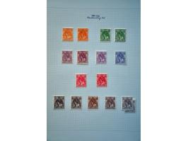 collectie * op tandingen en oplagen gespecialiseerd met veel beter materiaal w.b. nrs. 49, 61b in keerdrukblok van 6, 61c, 76