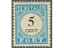 5 cent lichtblauw tanding 12½ x 12 type IV, pracht ex. met certificaat Vleeming 2017: Gom licht gelig overigens fris zegel zo
