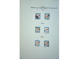 gespecialiseerde collectie gestempeld w.b. typen, tandingen en variëteiten (o.a. P2Af, P37b, P39b, P48Aaf en P49Abf) in over 