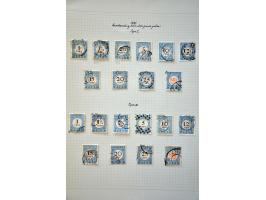 gespecialiseerde collectie gestempeld w.b. typen, tandingen en variëteiten (o.a. P2Af, P37b, P39b, P48Aaf en P49Abf) in over 