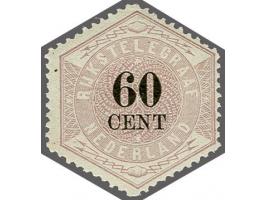 60 cent lila en zwart, pracht ex. met certificaat Vleeming 2017, cat.w. 700