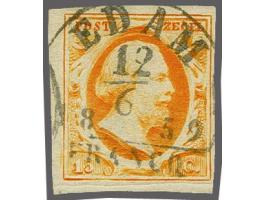 Edam B (Ey 250) mooi op 15 cent donkeroranje, pracht ex. (rechts korter)