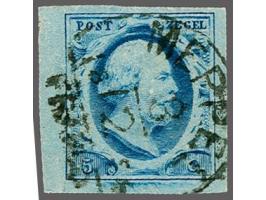 Meppel C (Ey 125) op 5 cent blauw plaat III met velrand, pracht ex.
