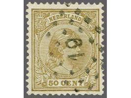 19 - Brummen - op Hangend Haar 50 cent, pracht ex., cat.w. 250+25