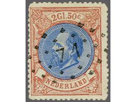 71 - Maarssen - mooi op Willem III 2½ gulden, pracht ex., cat.w. 200+150