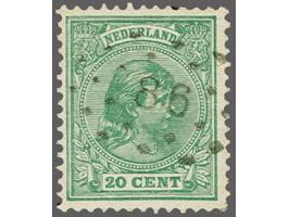 86 - Oud Beijerland - op Hangend Haar 20 cent, pracht ex., cat.w. 100