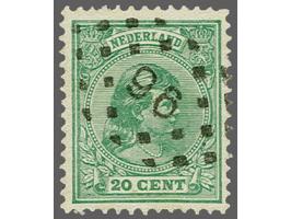 96 - Schoonhoven - op Hangend Haar 20 cent, pracht ex., cat.w. 125